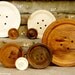 Enormous 17 Inch Wooden Button - Pottery Barn Style Wall Decor - Giant Wood Button - Huge Button - Big Button