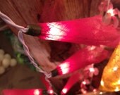 20 light romantic love Pink dye flower handmade real leaf string light classic patio decorate deco wedding bedroom living room party lantern