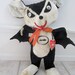 1950s halloween stuffed animal BAT with original tags FABLE toy REDUCED