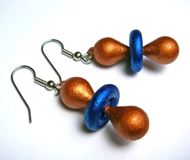 Quantum Physics/Chemistry Atomic d-orbital Earrings for scientists and engineers