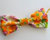 Vibrant Floral Bow Headband/Clip