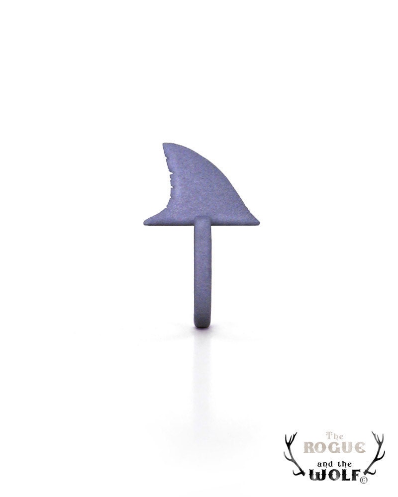 Shark Ring, Great Grey Shark fin ring, nautical ring, modern ring, Jaws ring, sharkfin, cool ring, shark jewellery