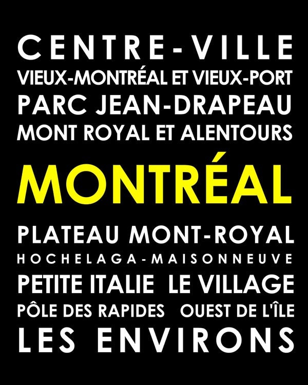 Montreal subway poster, customize your own