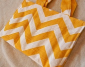Crayon Folio - Yellow Chevron/Elephants Ready to Ship