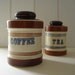Vintage Kitchen Storage - Ceramic Tea and Coffee Caddys - Storage Jars