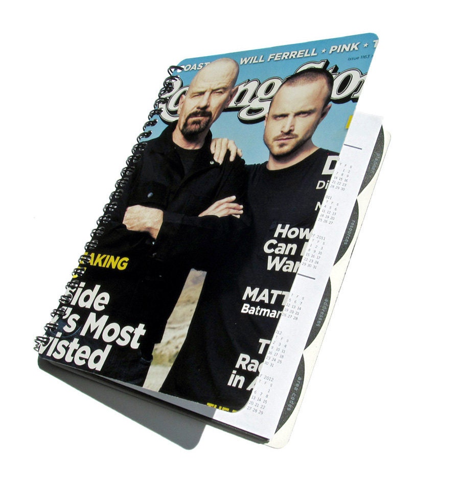 Breaking Bad 2013 / 2014 Daily Planner Agenda Calendar Upcycled Walter White