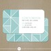 Mom Geometric Personalized Mommy Card / Calling Card / Business Card - CUSTOMIZE Colors and Content