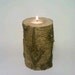 Proposal Ring Box, Ring Bearer Box, Jewelry Box, Rustic Log Tealight Candle Holder