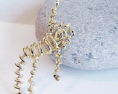 Interesting Gold tone Vintage Brooch Person