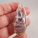 Amethyst Wire Wrapped Pendant, Amethyst Necklace, Handmade