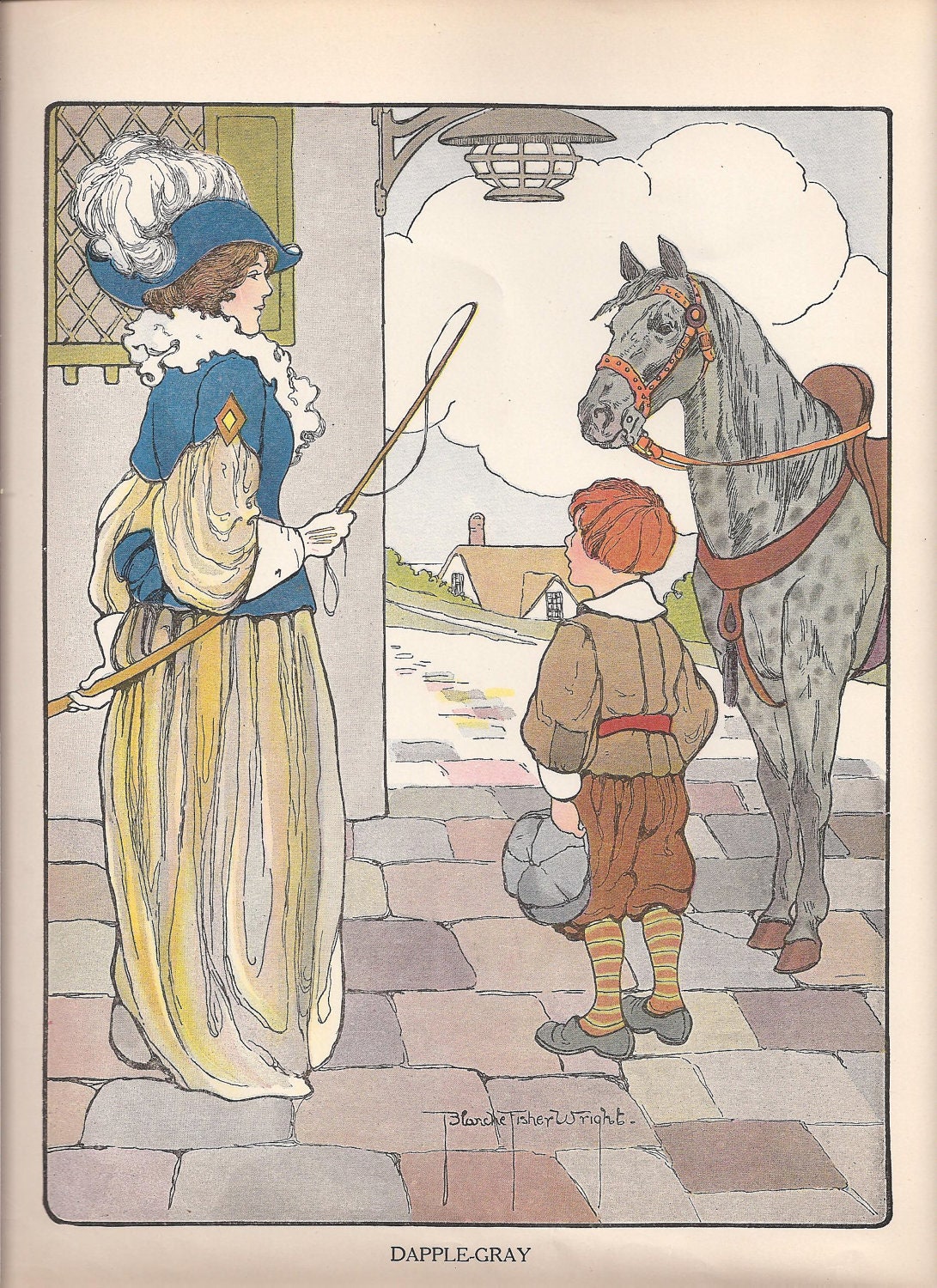 VIntage 1916 Dapple Gray Print
