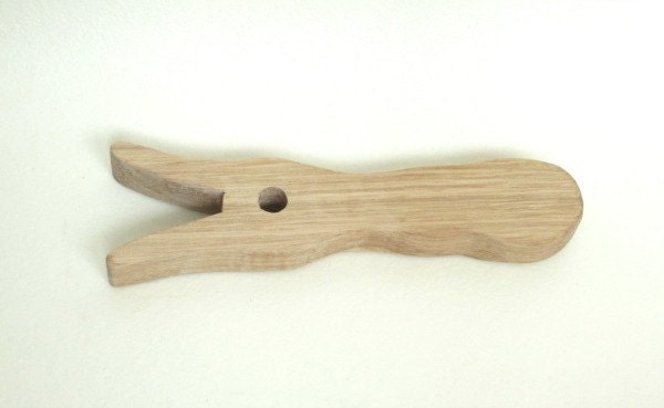 Oak Lucet - Wooden Knitting Fork - Oak Knitting Fork