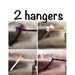 TWO Wedding Hangers / personalized / natural finish / cherry finish / wire hanger/ personalized / bridal party