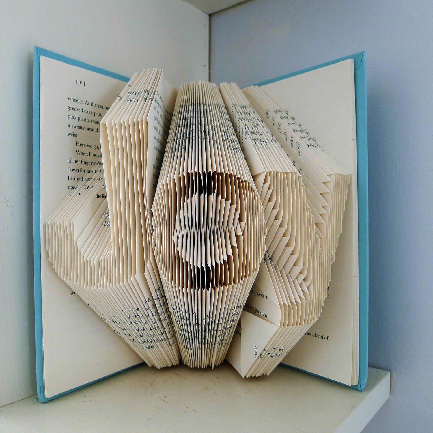 Joy - Home Decor - Holiday - Folded Book Art -  Decorative Arts - Inspirational - Book Sculpture - Unique Gift -