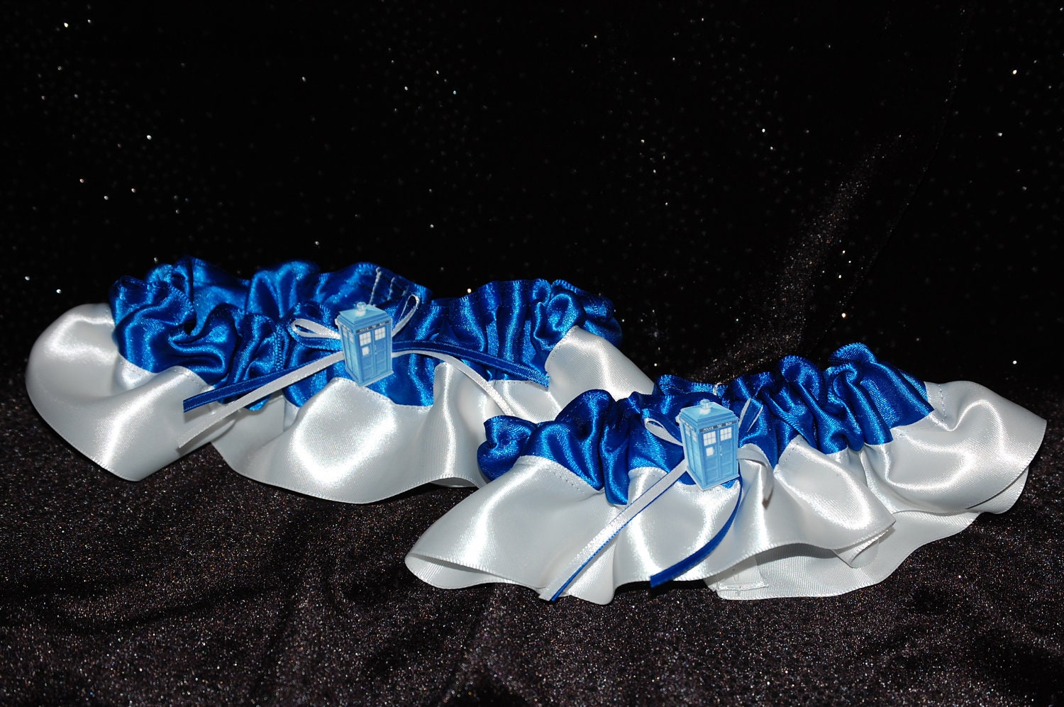 Dr. Who Custom Bridal Garter Set STYLE 2 Great for Weddings or Conventions