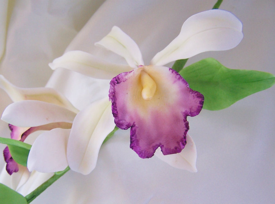 Vanilla Orchid Cake Topper