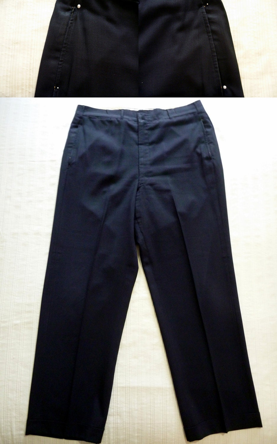 ESSENTIAL Vintage 1950s / 1960s Brooks Brothers MAKERS No. 1 Sack Suit in Solid Navy Blue 41 S. Made in USA.