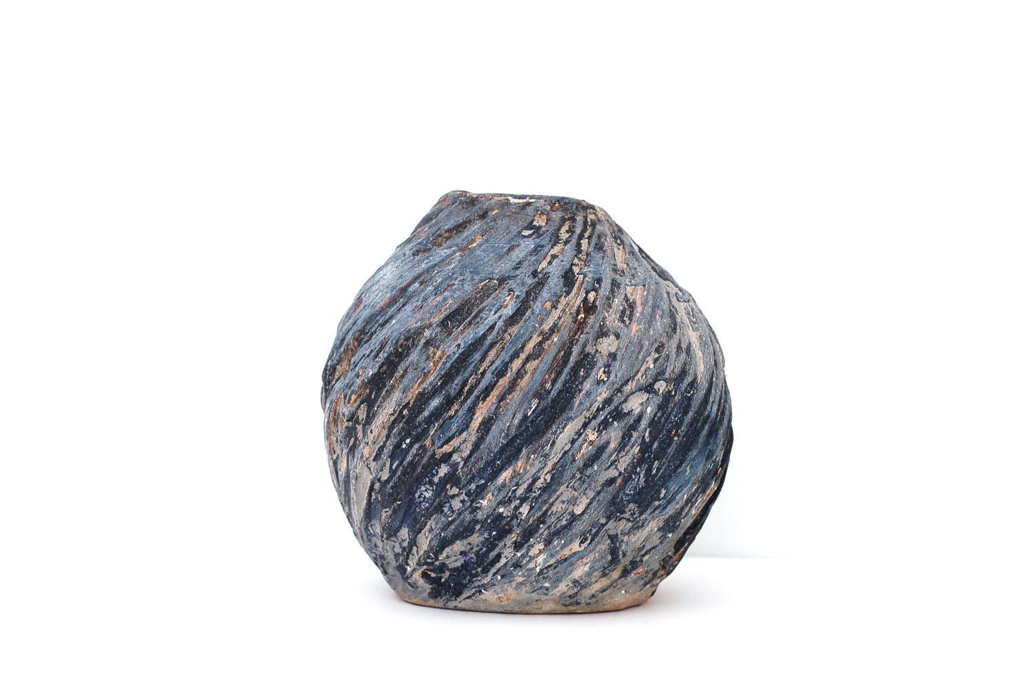 Large Textured Handmade Pottery Sculptural Home Decor Pot