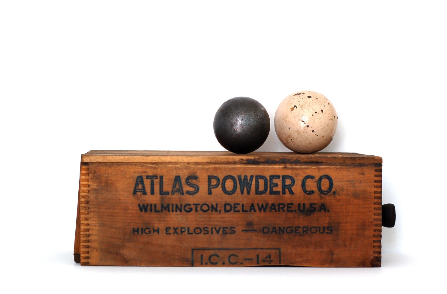 Vintage Large Rustic Shipping Crate-Explosives-