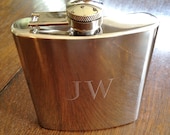 Polished Flask Personalized Engraved with Monogram Gifts for Men Under 20
