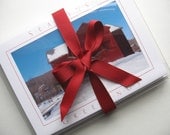 Winter Delights Holiday Photo Note Card Collection, Set of 7, Tied with Red Ribbon, 5 x 7