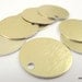 20 Large Gold Aluminum Tags, Large Blank Discs