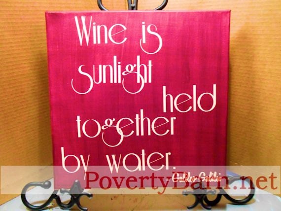 Wine is Sunlight Galileo Galilei Canvas