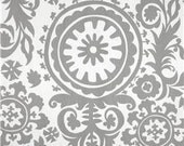 Grey Suzani Table Runner