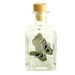 Glass Bottle Butterfly Pewter Motif