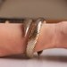 Vintage Whiting & Davis Snake Gold Mesh Two Coil Bracelet