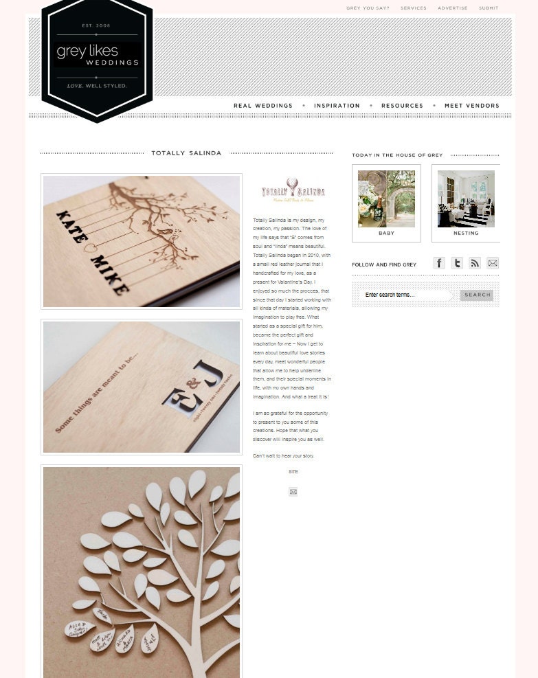 Custom Wedding guest book wood rustic wedding guest book album bridal shower engagement anniversary- "Love Birds, Tree"