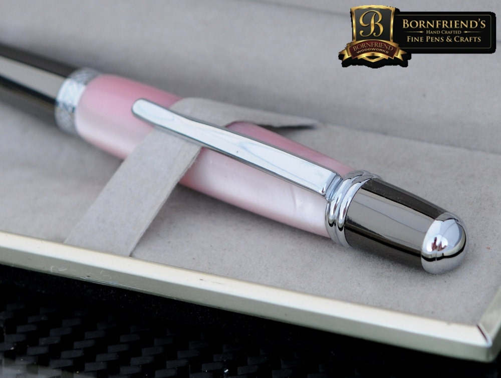 Mother Of Pearl Pink Ballpoint Sierra Pen  Awesome