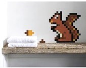 Squirrel  Wall Decal  Puxxle - The Pixel Puzzle