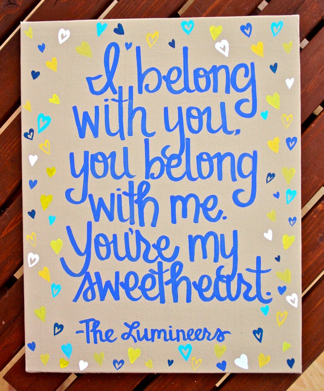 Custom Scripture or Quote Painting - 8"X10" Canvas