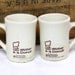 Vintage Set of Two 2 Mister Donut Restaurant ware Coffee Cups Mugs