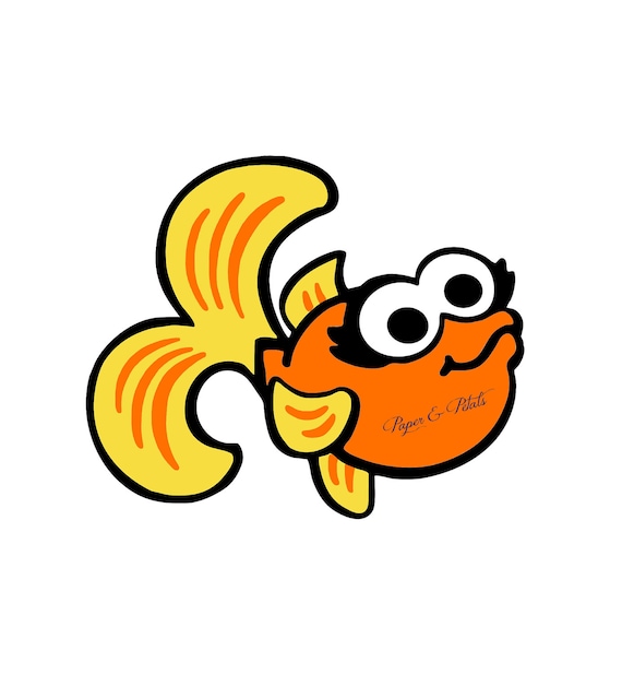 Elmo's Goldfish Dorothy Inspired Die Cut by