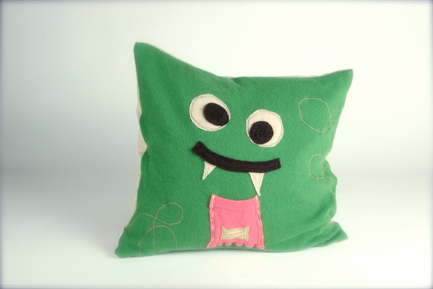 Snuggly Tooth Fairy Cashmere Pillow- Green