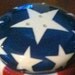 USA FLAG Pepper or Salt Shaker Ceramic Stars Red White Blue
