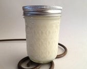 Mason Jar Candle Hot Maple Scented Soy Candle