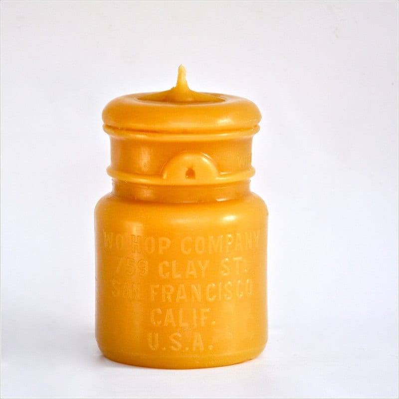candle in jar