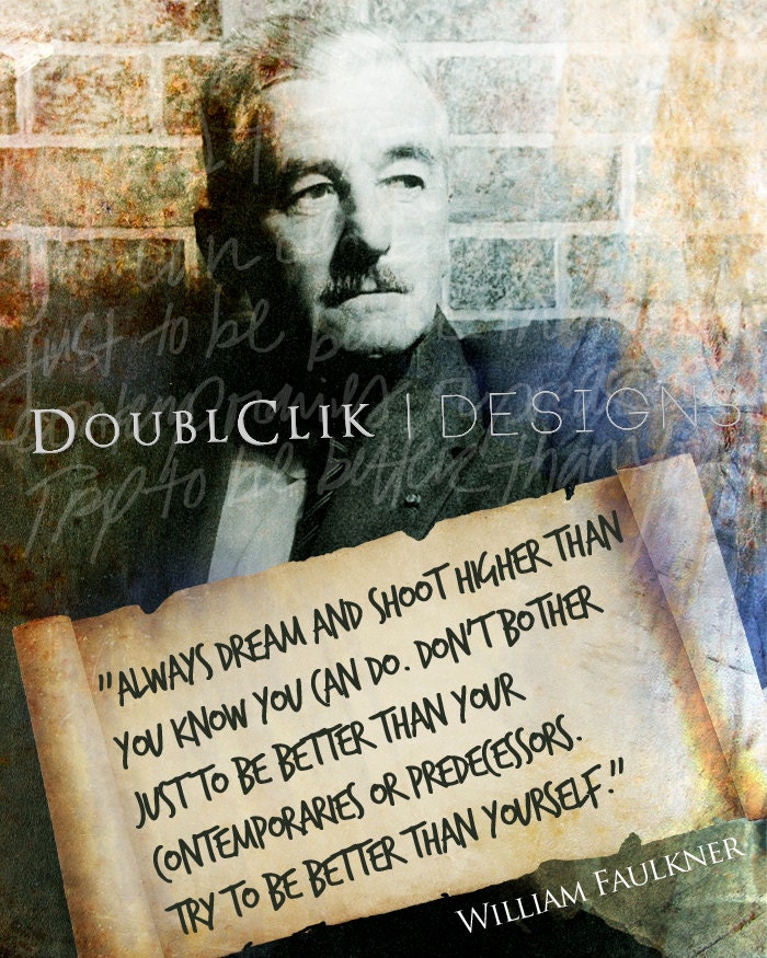 16x20 William Faulkner Poster
