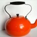 Vintage Orange B&M Teapot Tea Kettle- Made in Portugal