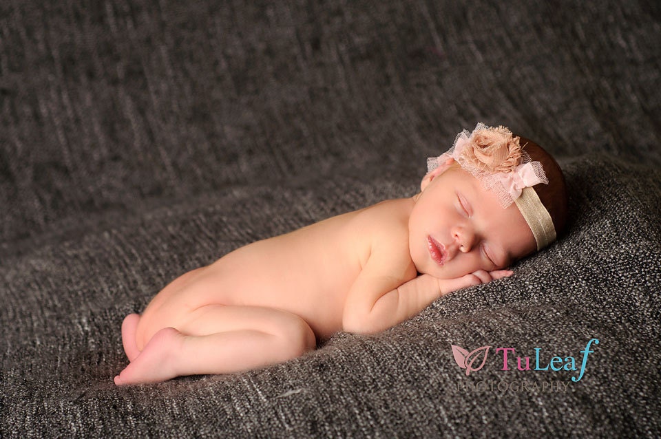 Pink and Caramel Headband