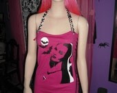 Lily Munster zombie cut corset tunic