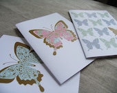 Butterfly Greeting Cards - Pack of 3 (Blank)