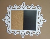 2 Message Boards - Framed Duo Chalk and Cork Board - Order 2 & Save