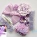 1set Mixed Package Purple pearl crystal flowers Jewelry  Accessories materials supplies  (A)