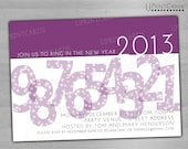 DIY PRINTABLE -2013 New Years Count Down Party Invitation - Personalized Digital Printable Invite Card 4x6 or 5x7 JPEG