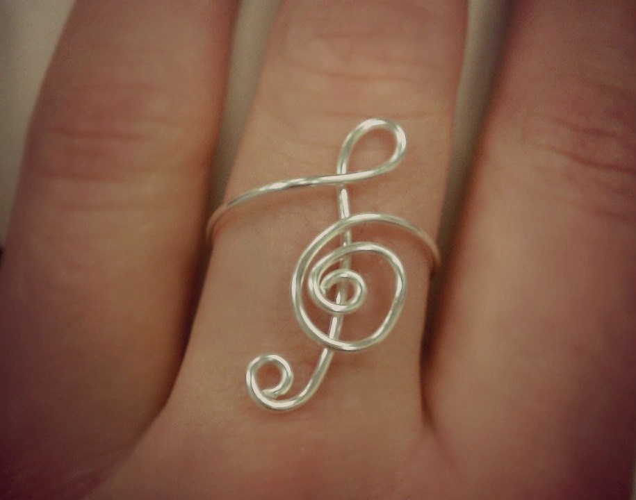 Musical Note-Treble Clef Ring