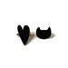 Black Heart & Cat Brooch Set // Shrinky Dinks